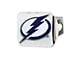 Hitch Cover with Tampa Bay Lightning Logo; Chrome (Universal; Some Adaptation May Be Required)