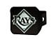 Hitch Cover with Tampa Bay Rays Logo; Black (Universal; Some Adaptation May Be Required)