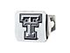 Hitch Cover with Texas Tech University Logo; Chrome (Universal; Some Adaptation May Be Required)