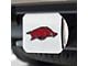 Hitch Cover with University of Arkansas Logo; Chrome (Universal; Some Adaptation May Be Required)