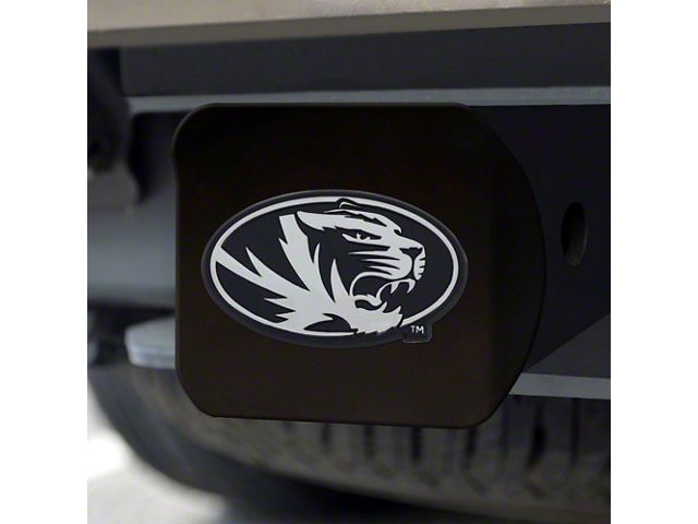 Hitch Cover with University of Missouri Logo; Black (Universal; Some Adaptation May Be Required)