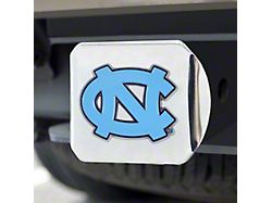 Hitch Cover with University of North Carolina Logo; Chrome (Universal; Some Adaptation May Be Required)