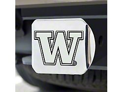 Hitch Cover with University of Washington Logo; Chrome (Universal; Some Adaptation May Be Required)