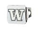 Hitch Cover with University of Washington Logo; Chrome (Universal; Some Adaptation May Be Required)