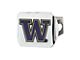 Hitch Cover with University of Washington Logo; Purple (Universal; Some Adaptation May Be Required)