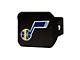 Hitch Cover with Utah Jazz Logo; Navy (Universal; Some Adaptation May Be Required)