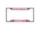 License Plate Frame with Houston Rockets Logo; Red (Universal; Some Adaptation May Be Required)