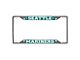 License Plate Frame with Seattle Mariners Logo; Teal (Universal; Some Adaptation May Be Required)