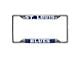 License Plate Frame with St. Louis Blues Logo; Chrome (Universal; Some Adaptation May Be Required)