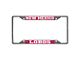 License Plate Frame with University of New Mexico Logo; Chrome (Universal; Some Adaptation May Be Required)