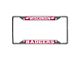 License Plate Frame with University of Wisconsin Logo; Chrome (Universal; Some Adaptation May Be Required)