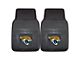 Vinyl Front Floor Mats with Jacksonville Jaguars Logo; Black (Universal; Some Adaptation May Be Required)