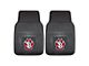 Vinyl Front Floor Mats with University of South Dakota Logo; Black (Universal; Some Adaptation May Be Required)