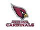 Arizona Cardinals Embossed Emblem; Red (Universal; Some Adaptation May Be Required)