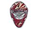 Arizona Coyotes Embossed Helmet Emblem; Red and Tan (Universal; Some Adaptation May Be Required)