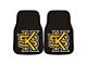 Carpet Front Floor Mats with Kennesaw State University Logo; Black (Universal; Some Adaptation May Be Required)