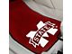 Carpet Front Floor Mats with Mississippi State University Logo; Maroon (Universal; Some Adaptation May Be Required)