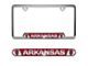 Embossed License Plate Frame with University of Arkansas Logo; Cardinal (Universal; Some Adaptation May Be Required)