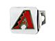 Hitch Cover with Arizona Diamondbacks Logo; Chrome (Universal; Some Adaptation May Be Required)