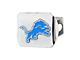 Hitch Cover with Detroit Lions Logo; Blue (Universal; Some Adaptation May Be Required)