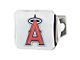 Hitch Cover with Los Angeles Angels Logo; Chrome (Universal; Some Adaptation May Be Required)