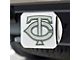 Hitch Cover with Minnesota Twins Logo; Chrome (Universal; Some Adaptation May Be Required)