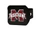 Hitch Cover with Mississippi State University Logo; Maroon (Universal; Some Adaptation May Be Required)