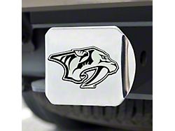 Hitch Cover with Nashville Predators Logo; Chrome (Universal; Some Adaptation May Be Required)