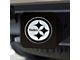 Hitch Cover with Pittsburgh Steelers Logo; Black (Universal; Some Adaptation May Be Required)