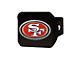 Hitch Cover with San Francisco 49ers Logo; Red (Universal; Some Adaptation May Be Required)