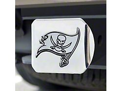 Hitch Cover with Tampa Bay Buccaneers Logo; Chrome (Universal; Some Adaptation May Be Required)