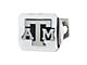 Hitch Cover with Texas A&M University Logo; Chrome (Universal; Some Adaptation May Be Required)