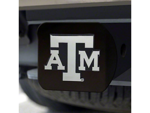 Hitch Cover with Texas A&M University Logo; Maroon (Universal; Some Adaptation May Be Required)