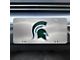 License Plate with Michigan State University Logo; Stainless Steel (Universal; Some Adaptation May Be Required)