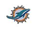 Miami Dolphins Emblem; Aqua (Universal; Some Adaptation May Be Required)