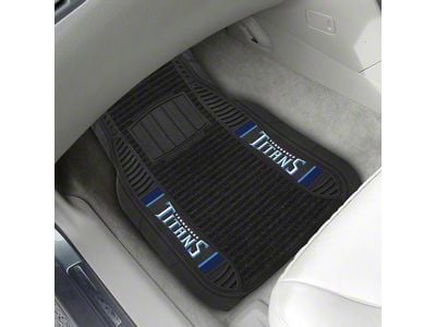 Molded Front Floor Mats with Tennessee Titans Logo (Universal; Some Adaptation May Be Required)