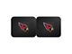 Molded Rear Floor Mats with Arizona Cardinals Logo (Universal; Some Adaptation May Be Required)