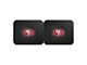 Molded Rear Floor Mats with San Francisco 49ers Logo (Universal; Some Adaptation May Be Required)