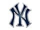 New York Yankees Embossed Emblem; Blue (Universal; Some Adaptation May Be Required)