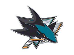 San Jose Sharks Embossed Emblem; Teal (Universal; Some Adaptation May Be Required)