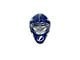 Tampa Bay Lightning Embossed Helmet Emblem; Royal (Universal; Some Adaptation May Be Required)