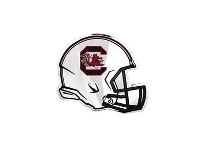 University of South Carolina Embossed Helmet Emblem; Maroon and Black (Universal; Some Adaptation May Be Required)