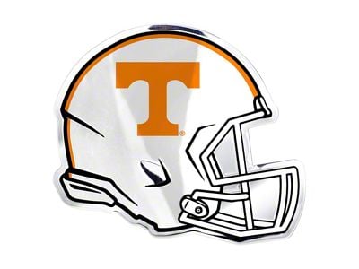 University of Tennessee Embossed Helmet Emblem; Orange (Universal; Some Adaptation May Be Required)