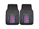 Vinyl Front Floor Mats with Los Angeles Clippers Logo; Black (Universal; Some Adaptation May Be Required)