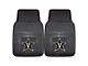 Vinyl Front Floor Mats with Vanderbilt University Logo; Black (Universal; Some Adaptation May Be Required)