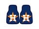 Carpet Front Floor Mats with Houston Astros Logo; Navy (Universal; Some Adaptation May Be Required)