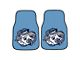 Carpet Front Floor Mats with University of North Carolina Logo; Blue (Universal; Some Adaptation May Be Required)