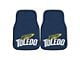 Carpet Front Floor Mats with University of Toledo Logo; Navy (Universal; Some Adaptation May Be Required)