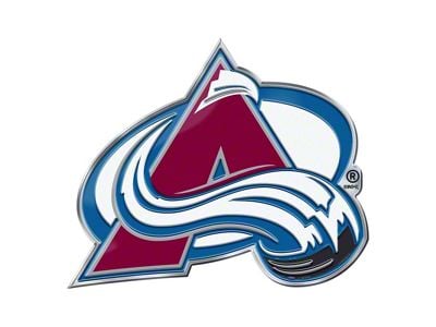 Colorado Avalanche Embossed Emblem; Burgandy (Universal; Some Adaptation May Be Required)