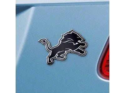 Detroit Lions Emblem; Chrome (Universal; Some Adaptation May Be Required)